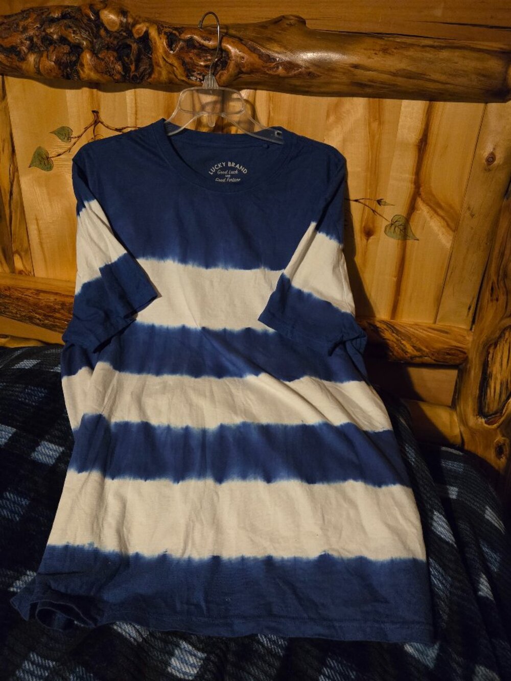 Lucky Brand Long Tie-Dye T Shirt. XL. EUC